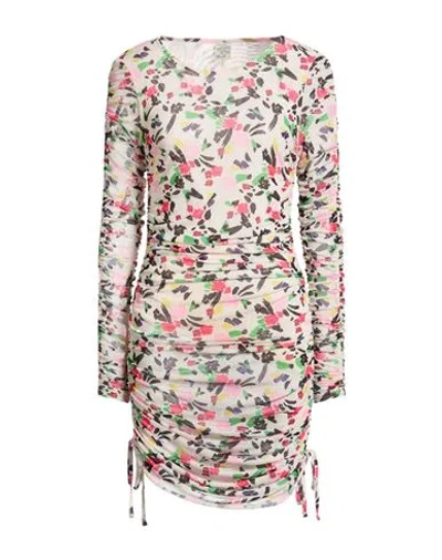 Baum Und Pferdgarten Woman Mini Dress Beige Size M Recycled Polyester, Elastane In Multi