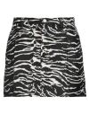 Baum Und Pferdgarten Woman Mini Skirt Black Size 10 Organic Cotton, Polyester In Black
