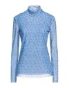 Baum Und Pferdgarten Woman Top Pastel Blue Size M Polyester, Elastane In Blue