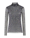 Baum Und Pferdgarten Woman Top Navy Size M Recycled Polyester, Elastane In Navy Blue