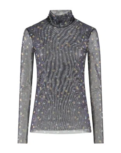 Baum Und Pferdgarten Woman Top Navy Size M Recycled Polyester, Elastane In Navy Blue