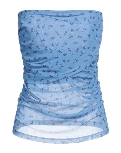 Baum Und Pferdgarten Woman Top Pastel Blue Size M Polyester, Elastane