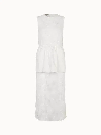 Baum Und Pferdgarten Women's Antonie Dress In Blanc De Blanc In White