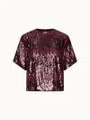 Baum Und Pferdgarten Women's Julie Top In Dark Plum Perfect In Burgundy