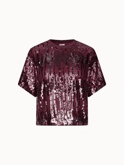 Baum Und Pferdgarten Women's Julie Top In Dark Plum Perfect In Burgundy