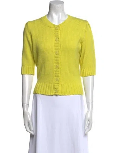 Pre-owned Baum Und Pferdgarten Wool Crew Neck Sweater In Yellow