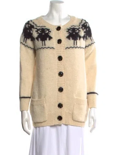 Pre-owned Baum Und Pferdgarten Wool Graphic Print Sweater