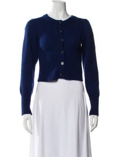 Pre-owned Baum Und Pferdgarten Wool Scoop Neck Sweater In Blue