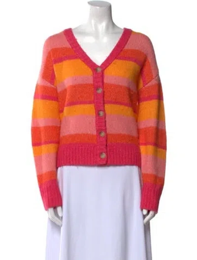 Pre-owned Baum Und Pferdgarten Wool Striped Sweater In Pink