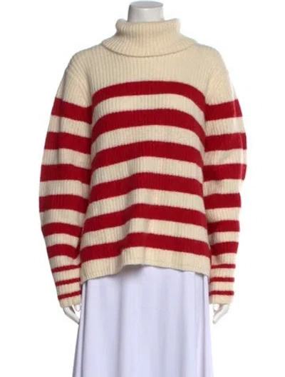 Pre-owned Baum Und Pferdgarten Wool Striped Sweater W/ Tags In Red