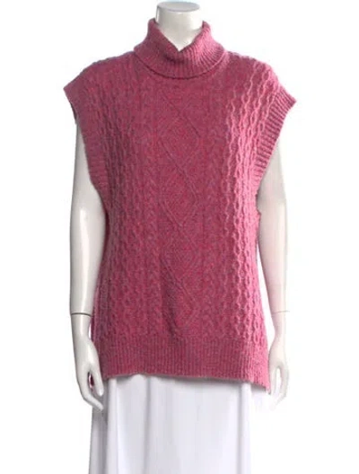 Pre-owned Baum Und Pferdgarten Wool Turtleneck Sweater In Pink