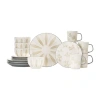 Baum Vaughn 16-pc. Ceramic Dinnerware Set In Gray