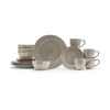 Baum Wrenna Grey 16-pc. Ceramic Dinnerware Set In Gray