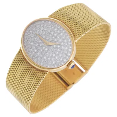 Pre-owned Baume & Mercier 18k Yellow Gold And Diamond Wristwatch.