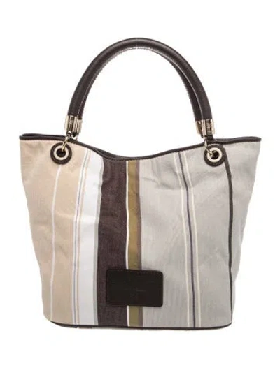 Pre-owned Baume & Mercier Canvas Tote In Neutrals