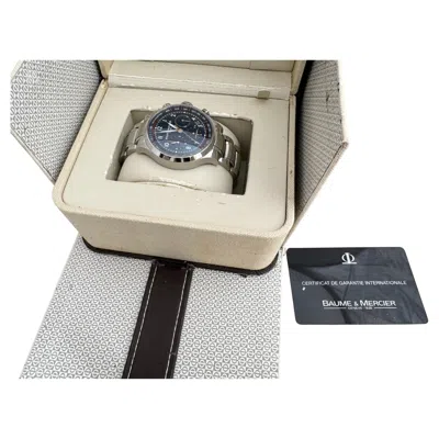 Pre-owned Baume & Mercier Capeland Chronograph Moa10066 Men's Watch - Full Set In Multi