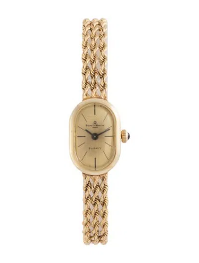 Pre-owned Baume & Mercier Classic 14k Watch, 15mm In Multicolor