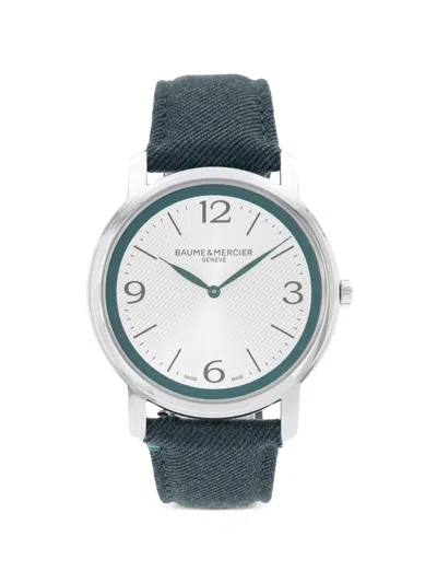 Pre-owned Baume & Mercier Classima 42mm Watch In White