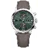 Baume & Mercier Classima Automatic Chronograph Green Dial Brown Leather Strap Men's Watch 10783 In Green
