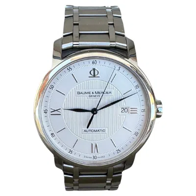 Pre-owned Baume & Mercier Classima Executive Model 65593 Automatic Stainless Steel Watch In Multi