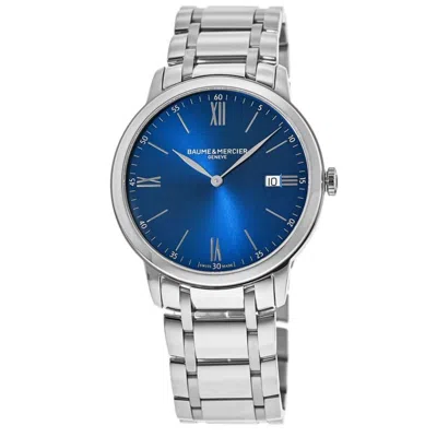 Baume & Mercier Classima Quartz Blue Dial Stainless Steel Men's Watch 10382