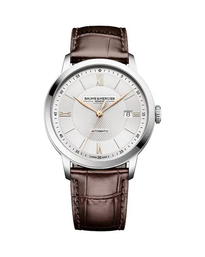Baume & Mercier Classima Watch, 40mm In Burgundy
