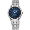 Baume & Mercier Clifton Automatic Blue Dial Steel Men's Watch 10468 In Blue