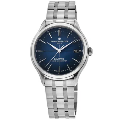 Baume & Mercier Clifton Automatic Blue Dial Steel Men's Watch 10468