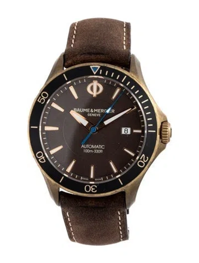 Pre-owned Baume & Mercier Clifton Club Watch In Multi