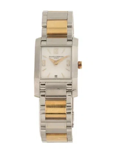 Pre-owned Baume & Mercier Diamant Watch, 22mm In Multicolor