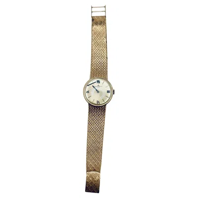Pre-owned Baume & Mercier Genève Art Deco Yellow Gold Men's Watch, 1980s