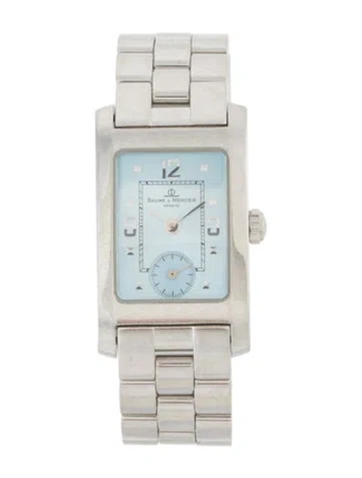 Pre-owned Baume & Mercier Hampton Watch, 20mm In Multicolor