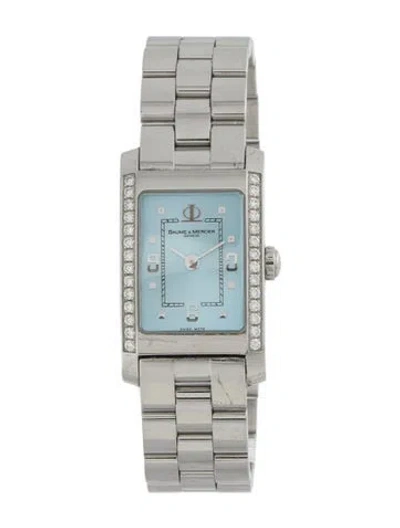 Pre-owned Baume & Mercier Hampton Watch, 20mm In Multicolor
