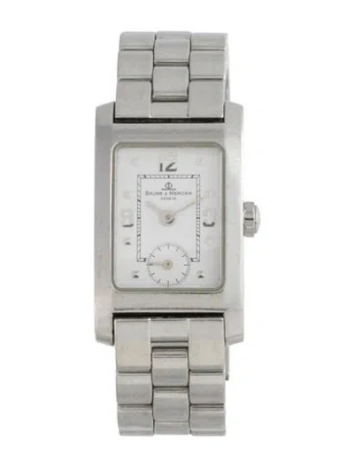 Pre-owned Baume & Mercier Hampton Watch, 20mm In Multicolor