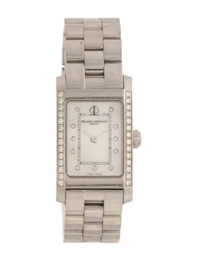 Pre-owned Baume & Mercier Hampton Watch, 20mm In Multicolor