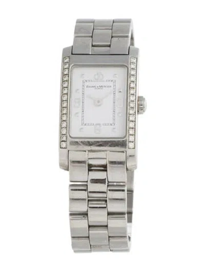 Pre-owned Baume & Mercier Hampton Watch, 20mm In Multicolor