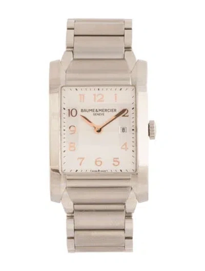 Pre-owned Baume & Mercier Hampton Watch, 27mm In Multicolor