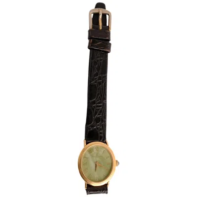 Pre-owned Baume & Mercier Ladies Yellow Gold Manual Wristwatch