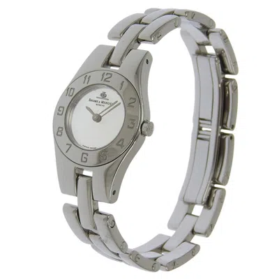 Pre-owned Baume & Mercier Linea Stainless Steel Watch () In Multi