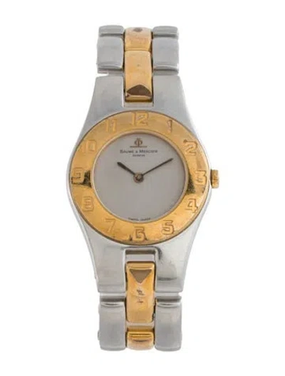Pre-owned Baume & Mercier Linea Watch, 25mm In Multicolor