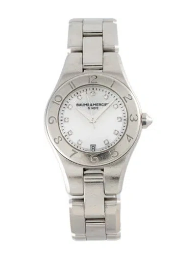 Pre-owned Baume & Mercier Linea Watch, 27mm In Multicolor