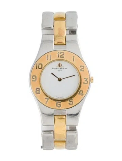 Pre-owned Baume & Mercier Linea Watch, 30mm In Multicolor