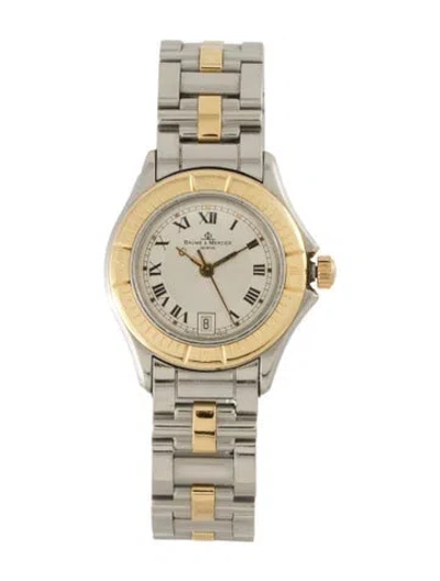 Pre-owned Baume & Mercier Malibu Watch, 28mm In Multicolor