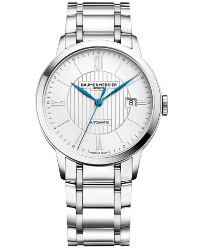 Baume & Mercier Men's Swiss Automatic Classima Stainless Steel Bracelet Watch 40mm M0a10215 In No Color