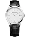 Baume & Mercier Men's Swiss Classima Black Leather Strap Watch 40mm M0a10323 In Black