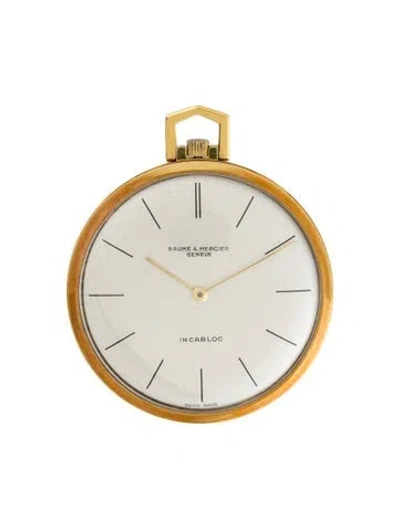 Pre-owned Baume & Mercier Pocket Watch In Multi