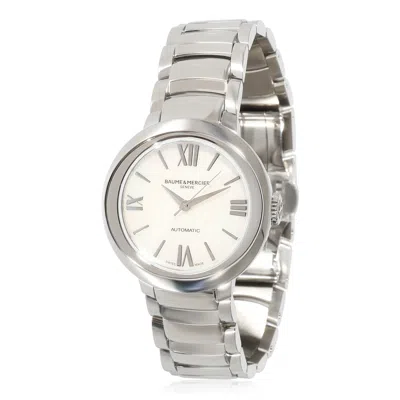 Pre-owned Baume & Mercier Promesse Moa10182 Womens Watch In  Stainless Steel