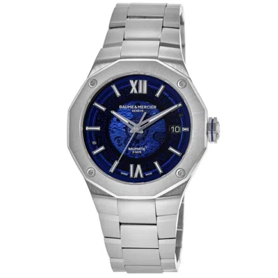Baume & Mercier Riviera Automatic Blue Dial Steel Men's Watch 10616