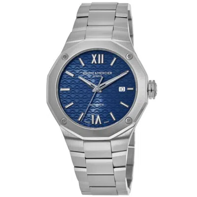 Baume & Mercier Riviera Automatic Blue Dial Steel Men's Watch 10620