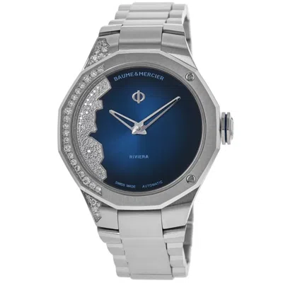 Baume & Mercier Riviera Blue Dial Diamond Steel Women's Watch 10677